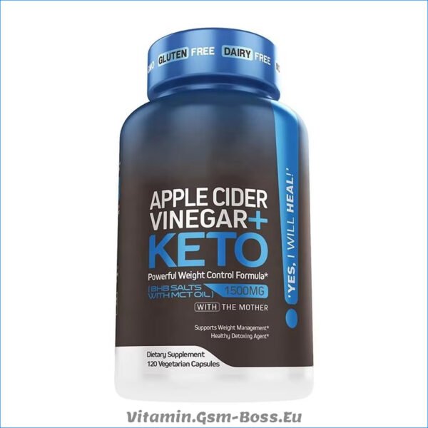Apple Cider Vinegar + Capsules Plus Keto BHB Fat Burner Weight Loss Supplement for Men & Women Pills - Image 2