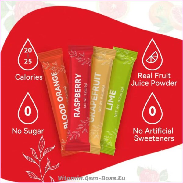 Energy Dring Electrolyte , Raspberry , Lime , Grapefruit , Blood Orange Powder - Image 4
