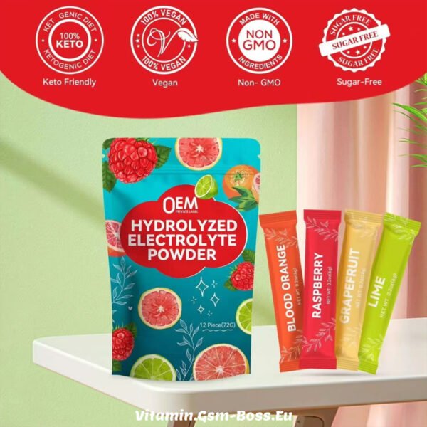 Energy Dring Electrolyte , Raspberry , Lime , Grapefruit , Blood Orange Powder - Image 6
